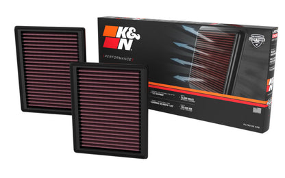 K&N 2023 Nissan Z 3.0L V6 Replacement Air Filter (Includes 2 Filters) - Graveyard Performance