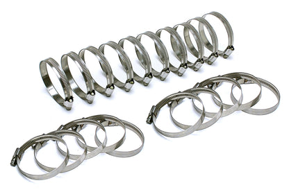 HPS Stainless Steel Embossed Hose Clamps Size 20 20pcs Pack 1-1/4 inch - 1-3/4 inch 32mm-45mm