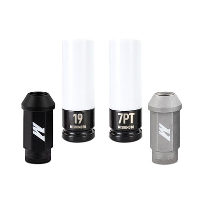 Mishimoto Steel Locking Lug Nuts M14x1.5 20pc Set Black - Graveyard Performance