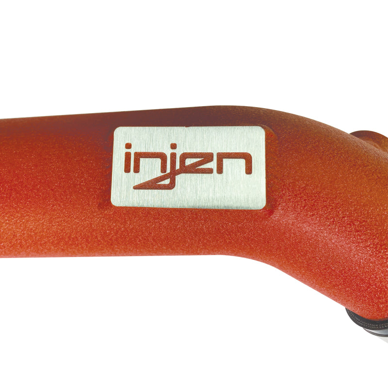 Injen 15-16 BMW M3(F80)/M4 (F82/83) 3.0L L6 Twin Turbo 2PC Aluminum Int. Charge Pipe - Wrinkle Red - Graveyard Performance