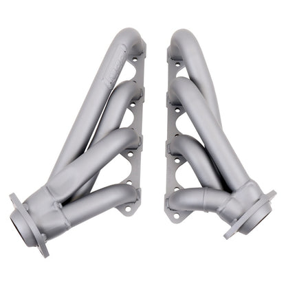 BBK 79-93 Mustang 351 Swap Shorty Unequal Length Exhaust Headers - 1-5/8 Titanium Ceramic - Graveyard Performance