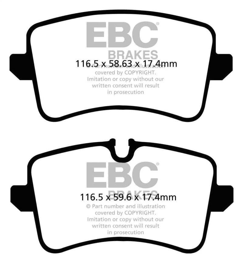 EBC 11 Audi A6 2.0 Turbo Redstuff Rear Brake Pads - Graveyard Performance