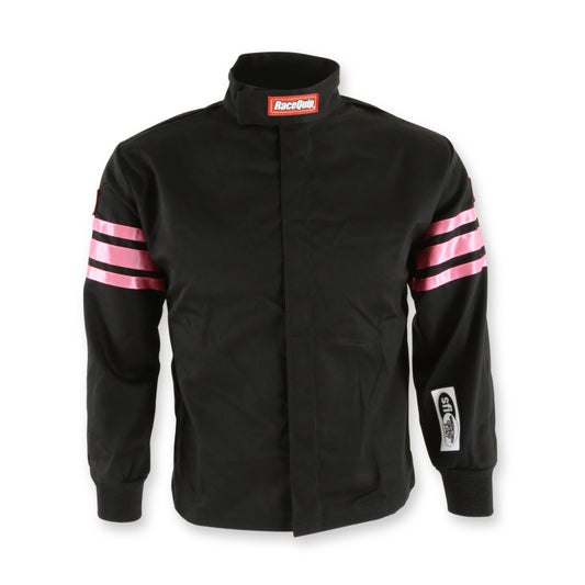 RaceQuip Pink Trim SFI-1 JR. Jacket - Kids Large