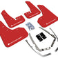 Rally Armor 15-21 MKVII VW Golf/GTI Red UR Mud Flap w/White Logo