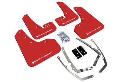 Rally Armor 15-21 MKVII VW Golf/GTI Red UR Mud Flap w/White Logo - Graveyard Performance