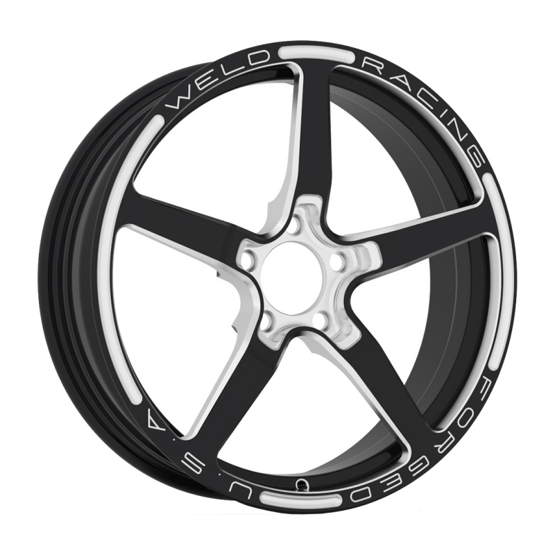Weld Alumastar 2.0 17x4.5 / 5x4.75 BP / 2.25in. BS 1-Piece Gloss Black Milled Wheel - Graveyard Performance