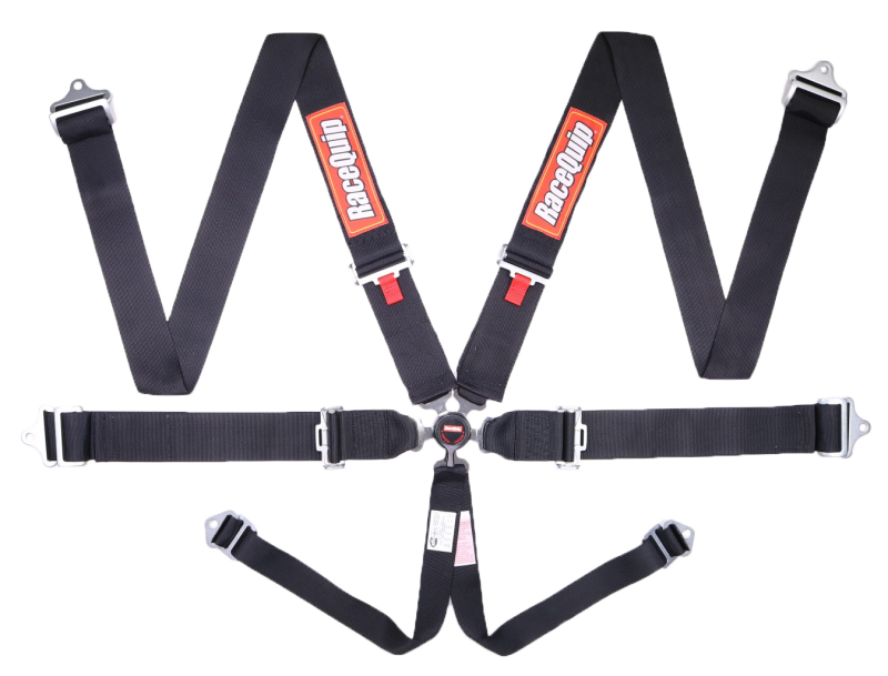 RaceQuip Black SFI CAMLOCK 6pt PD Lap Seat Belt - Graveyard Performance