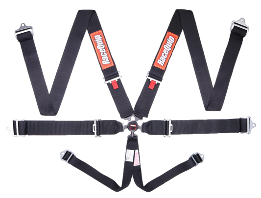 RaceQuip Black SFI CAMLOCK 6pt PD Lap Seat Belt - Graveyard Performance