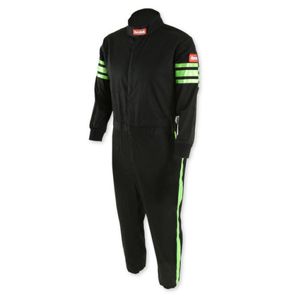RaceQuip Green Trim SFI-1 JR. Suit - Kids XXS - Graveyard Performance