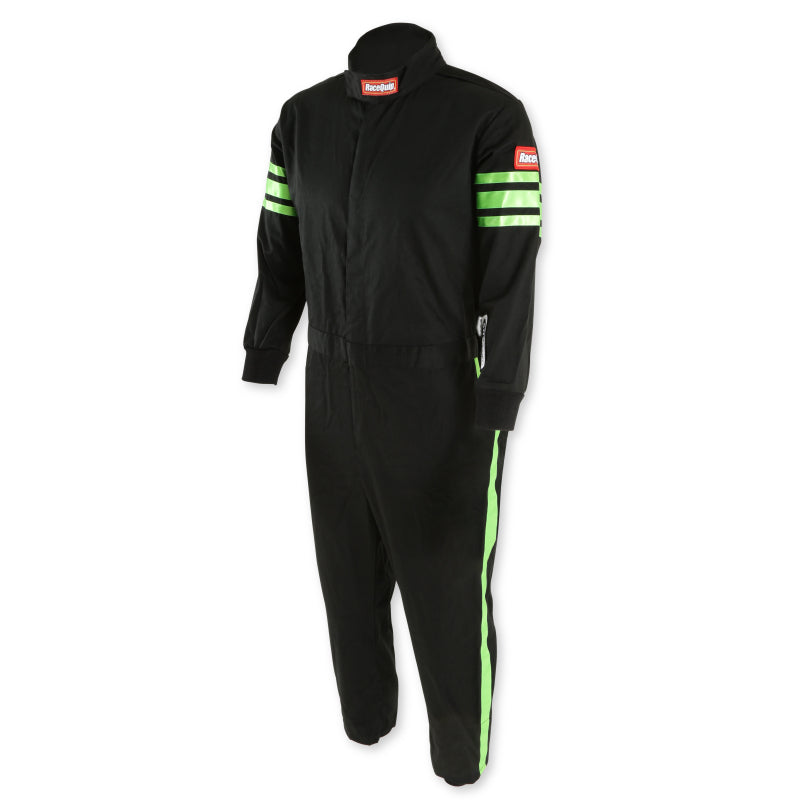 RaceQuip Green Trim SFI-1 JR. Suit - Kids XL - Graveyard Performance