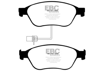 EBC 03-10 Audi A8 Quattro 4.2 Yellowstuff Front Brake Pads - Graveyard Performance