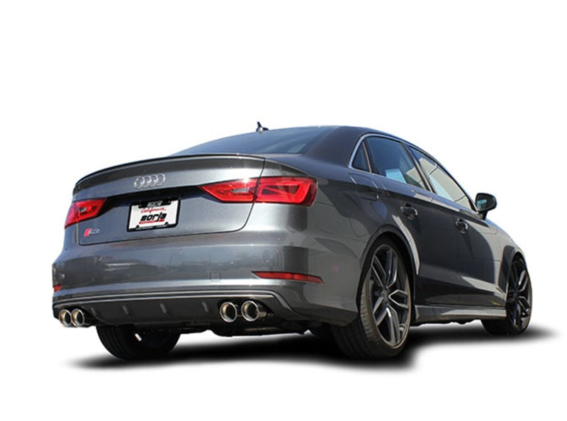 Borla 13-15 Audi S3 S-Type Dual Round Rolled Catback Exhaust - Graveyard Performance