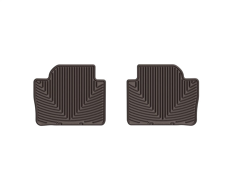 WeatherTech 2012+ BMW 3-Series (F30) Rear Rubber Mats - Cocoa - Graveyard Performance