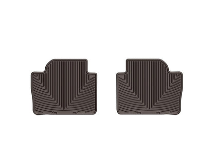 WeatherTech 2012+ BMW 3-Series (F30) Rear Rubber Mats - Cocoa - Graveyard Performance