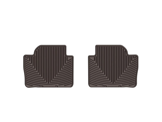 WeatherTech 2012+ BMW 3-Series (F30) Rear Rubber Mats - Cocoa - Graveyard Performance