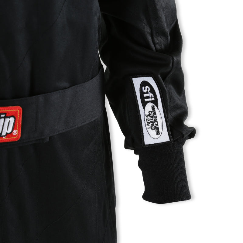 RaceQuip Black Chevron-1 Suit - SFI-1 Small - Graveyard Performance