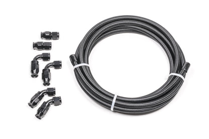 Radium Engineering 8AN Universal PTFE Hose Kit - Black Carbon - Graveyard Performance