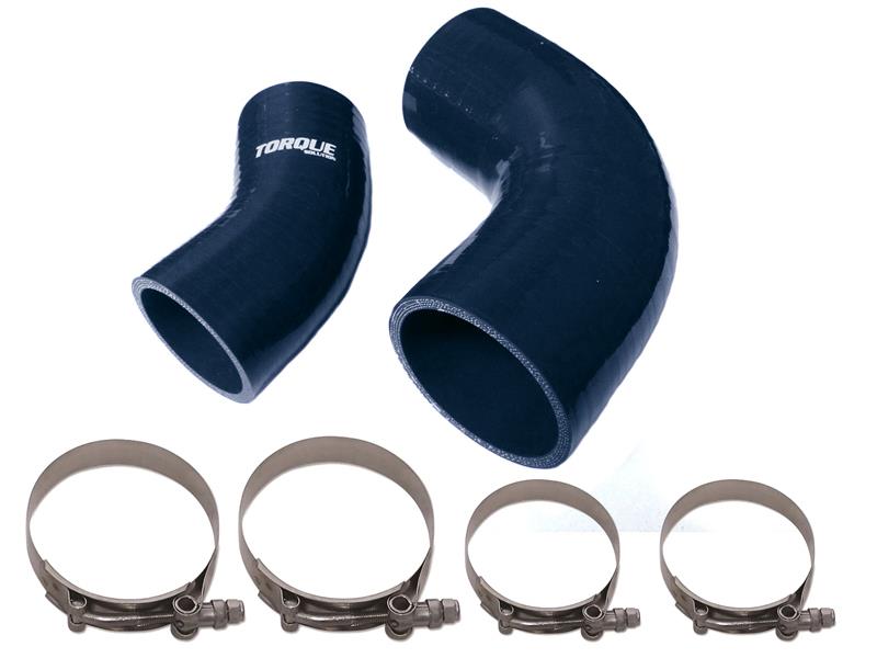 Torque Solution Black IC Boost Hose Set: 2007-2013 Mazdaspeed 3 - Graveyard Performance