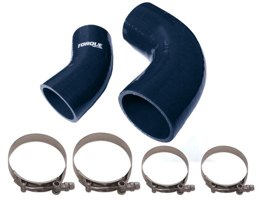 Torque Solution Black IC Boost Hose Set: 2007-2013 Mazdaspeed 3 - Graveyard Performance