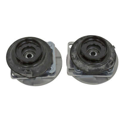 BBK 05-14 Mustang Caster Camber Plate Kit - Silver Anodized Finish - Graveyard Performance
