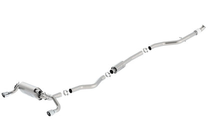Borla 13-16 BMW 335i / 435i Atak Cat back SS 3.0in, 2.25in 3.5in Tip Single Rolled - Graveyard Performance
