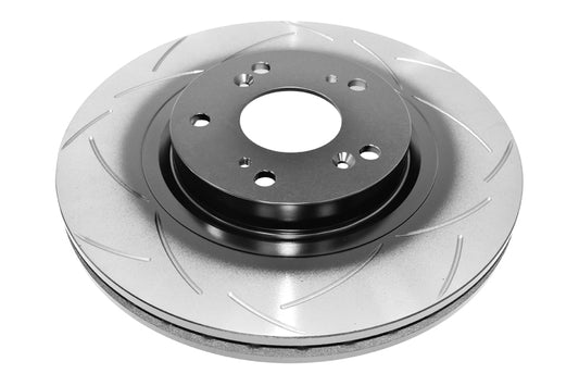 DBA 02-05 RSX (Type S) / 06-07 Civic Si 2.0L Front Slotted Street Series Rotor - Graveyard Performance