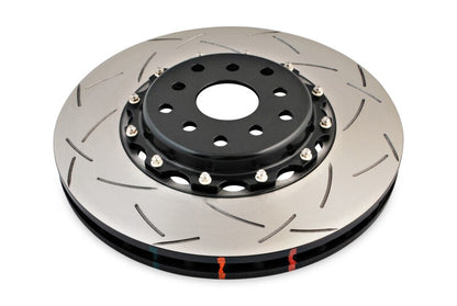 DBA 04-07 STi/2017 BRZ w/Perf. Pkg. 10 Hole Front Slotted 5000 Series 2/PC Rotor Assembled w/Blk Hat - Graveyard Performance