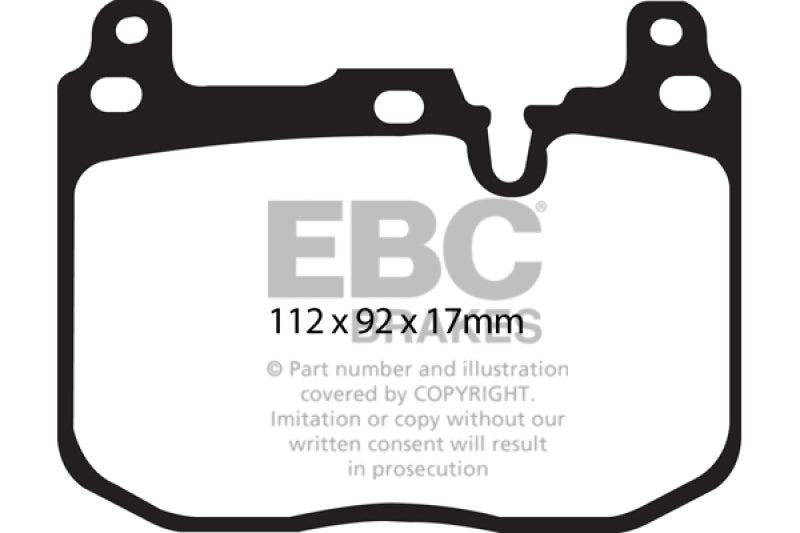 EBC 14+ BMW i8 1.5 Turbo/Electric Yellowstuff Front Brake Pads - Graveyard Performance