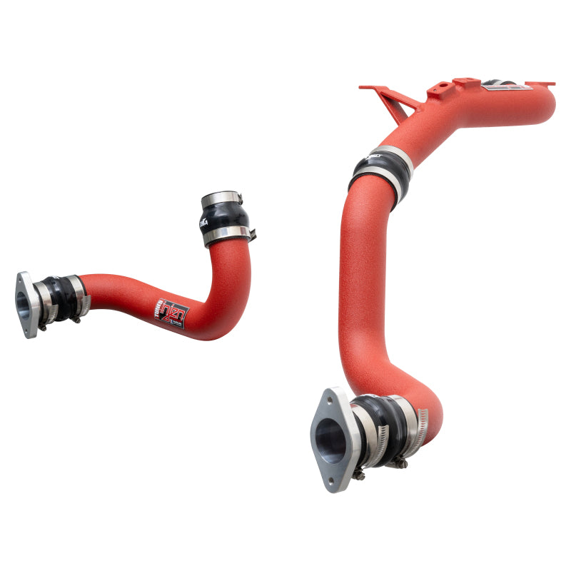 Injen 22-23 Honda/Acura Civic/Si/Integra 1.5L Turbo Aluminum Intercooler Pipe Kit - Wrinkle Red - Graveyard Performance