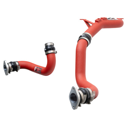 Injen 22-23 Honda/Acura Civic/Si/Integra 1.5L Turbo Aluminum Intercooler Pipe Kit - Wrinkle Red - Graveyard Performance