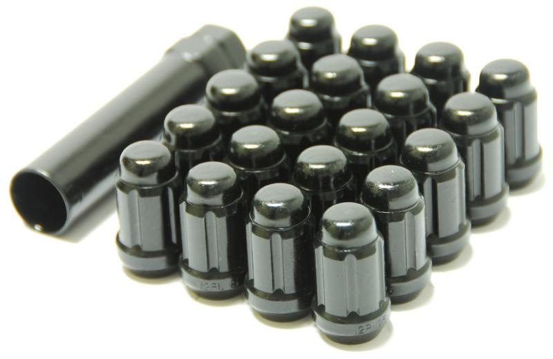 Wheel Mate Muteki Closed End Lug Nuts - Deep Black 12x1.50 - Graveyard Performance