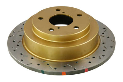 DBA 02-06 WRX / 98-07 Impreza 2.5L RS Rear Drilled & Slotted 4000 Series Rotor - Graveyard Performance