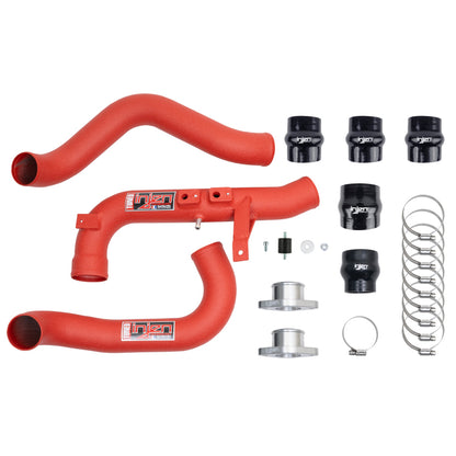 Injen 22-23 Honda/Acura Civic/Si/Integra 1.5L Turbo Aluminum Intercooler Pipe Kit - Wrinkle Red - Graveyard Performance