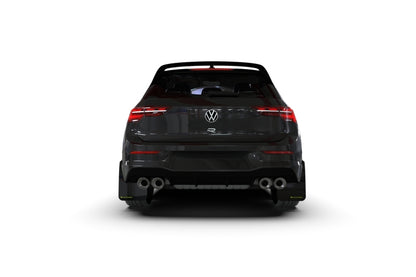 Rally Armor 22-25 VW MK8 Golf GTI/R Black UR Mud Flap w/Red Logo - Graveyard Performance