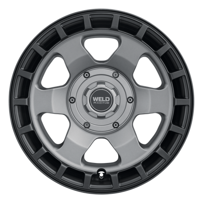 Weld Off-Road Ridge 17x9 - 6x135 / 6x139.7 BP - ET-12 - 106.1mm CB Satin Gunmetal Wheel (Black Ring) - Graveyard Performance