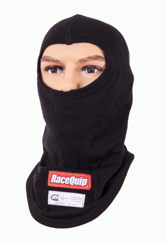 RaceQuip Black SFI 3.3 Fr Single Layer Hood - Graveyard Performance