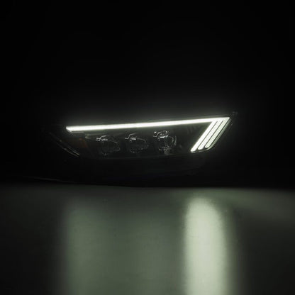 AlphaRex 15-17 Ford Mustang NOVA Series LED Projector Headlights Blk