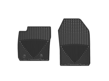 WeatherTech 11+ Ford Fiesta Front Rubber Mats - Black - Graveyard Performance