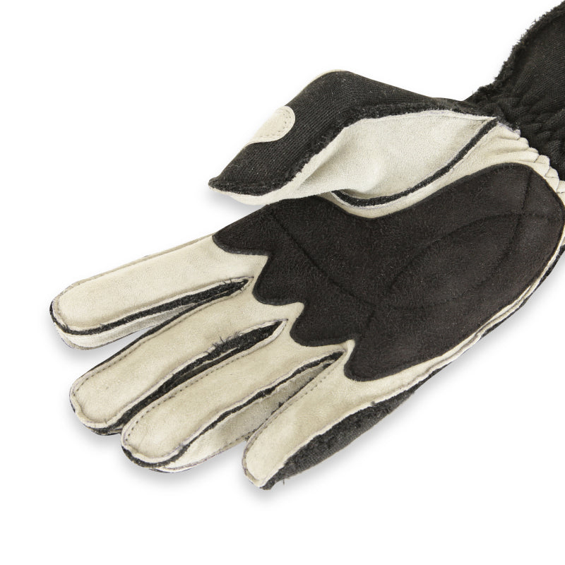 RaceQuip SFI-5 Gray/Black XL Outseam w/ Closure Glove - Graveyard Performance