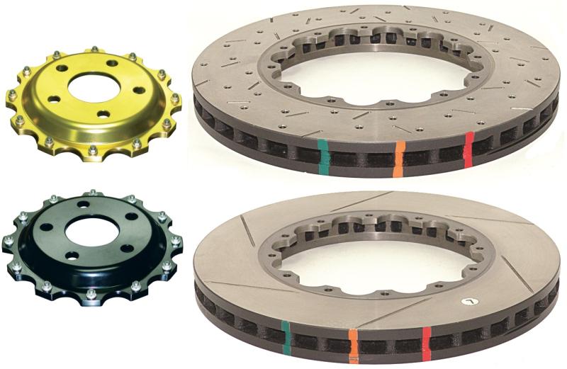 DBA 2008+ Mitsubishi EVO 10 T3 5000 Series Drilled and Slotted Front Replacement Rotor w/NAS Nuts KP - Graveyard Performance