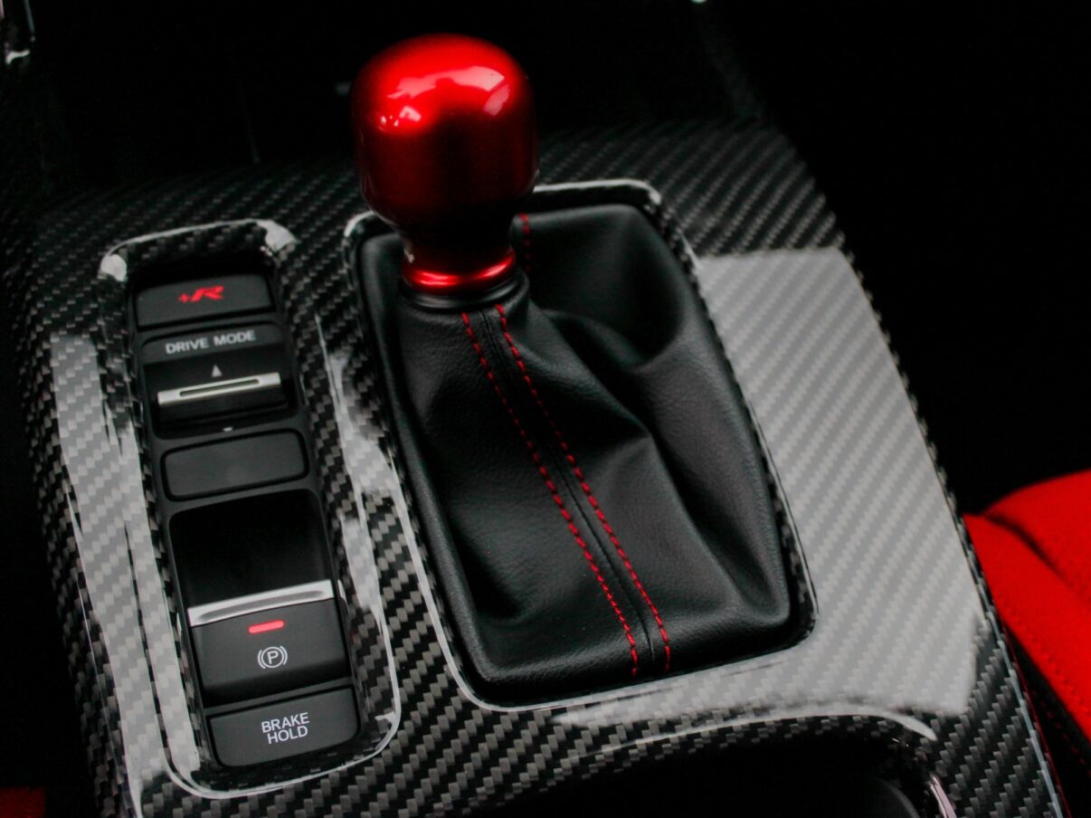 OLM LE Carbon Fiber Shift Panel Cover - 2023+ Honda Civic FL5 Type R - Graveyard Performance