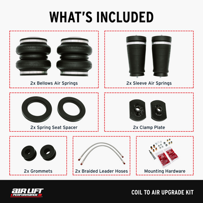Air Lift 05-14 Ford Mustang S197 Coil to Air Upgrade Kit - Graveyard Performance