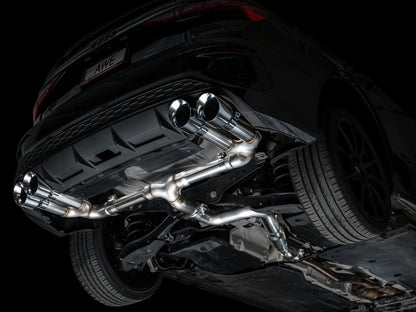 AWE 22-24 Audi 8Y S3 Track Edition Exhaust  - Chrome Silver Tips
