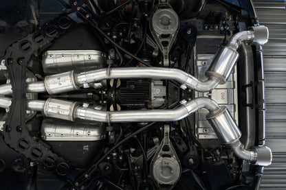 MBRP 23-24 Nissan Z 3.0L Armor Pro T304 Stainless Steel 3in Cat-Back Dual Rear Exit w/ 5in OD Tips - Graveyard Performance