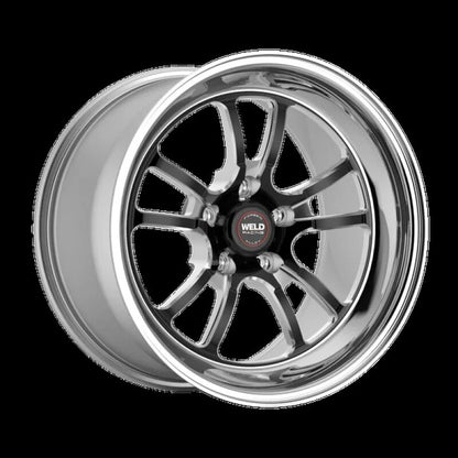 Weld S70 RT-S 17x10in / 5x120 BP / 7.2in. BS - Black Center - Polished Shell Wheel - Graveyard Performance