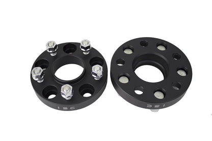 ISC Suspension Nissan 5x114.3 Hub Centric (66 Hub Bore) Wheel Spacers 25mm Black (Pair) - Graveyard Performance