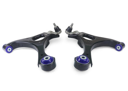 SuperPro 06 Honda Civic DX Front Lower Control Arm Set W/ Bushings - Graveyard Performance