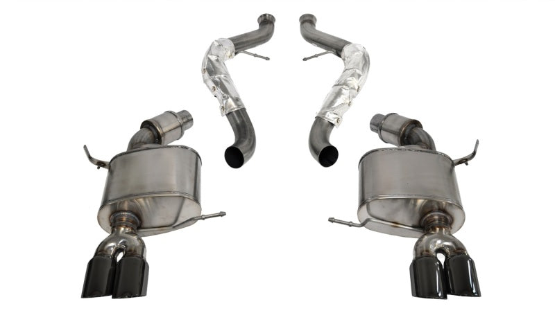 Corsa 2008-2012 BMW M3 E90 Black Sport Cat-Back Exhaust - Graveyard Performance