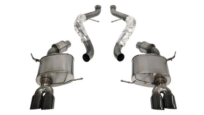 Corsa 2008-2012 BMW M3 E90 Black Sport Cat-Back Exhaust - Graveyard Performance