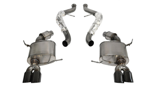 Corsa 2008-2012 BMW M3 E90 Black Sport Cat-Back Exhaust - Graveyard Performance